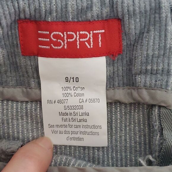 Esprit Grey Corduroy Mini Skirt with Pockets Size Small - Picture 6 of 9